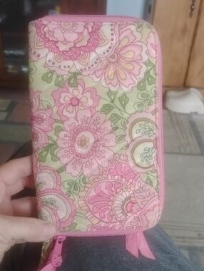 Vera Bradley Pink Floral Wallet Wristlet